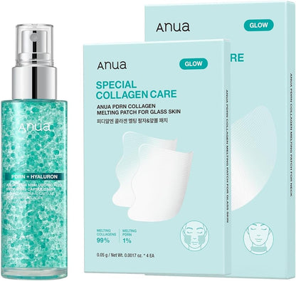 Anua PDRN Collagen Firming Set, Capsule Mist with Neck and Smile Line Patches