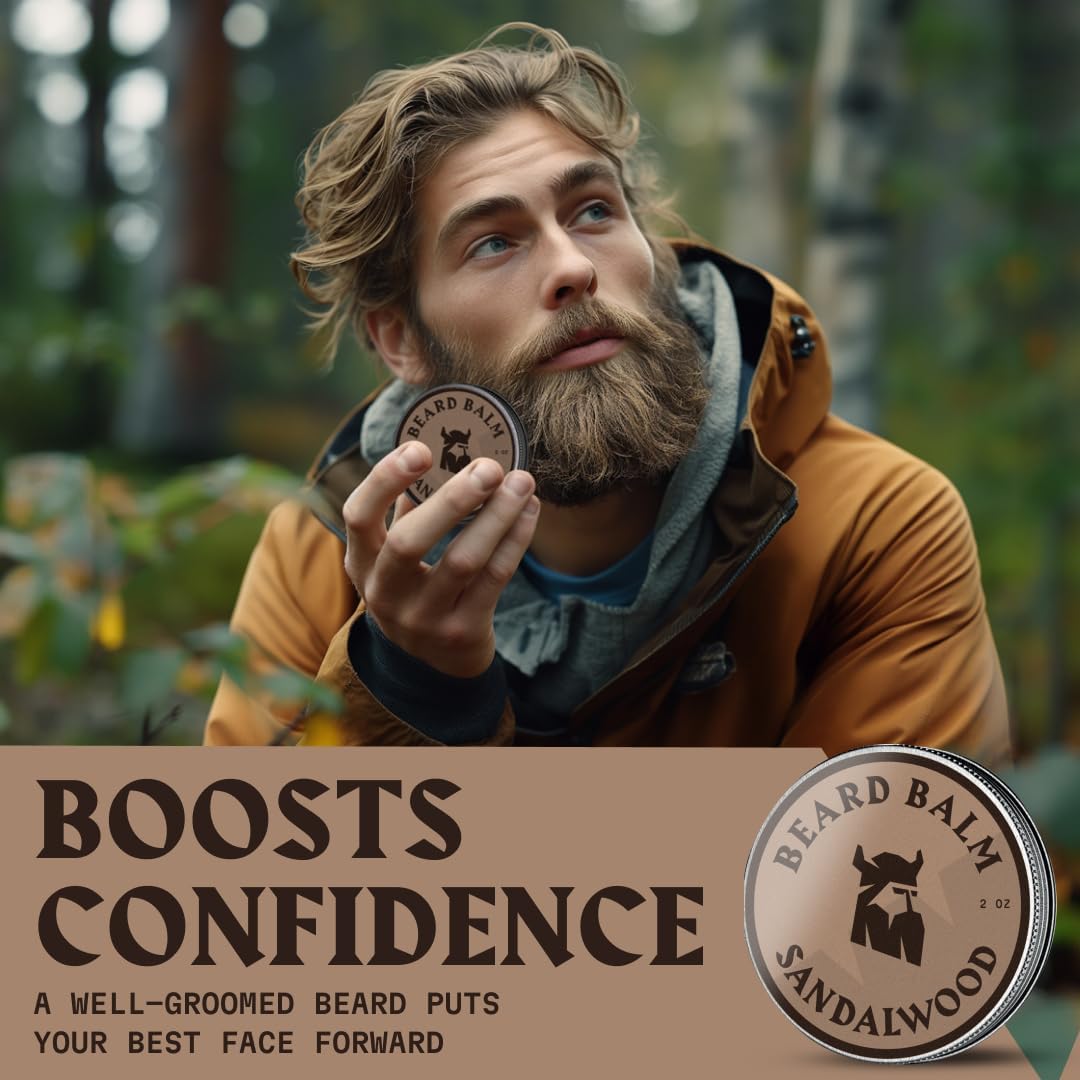 Striking Viking Beard Balm for Men, Sandalwood Scent, 2 oz - view 5
