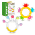 Haakaa Silicone Teether Combo, Palm and Ferris Wheel, Pack of 2