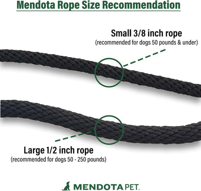 Mendota Pet Snap Leash British-Style Dog Lead Jade 1/2 in x 6 ft - view 4
