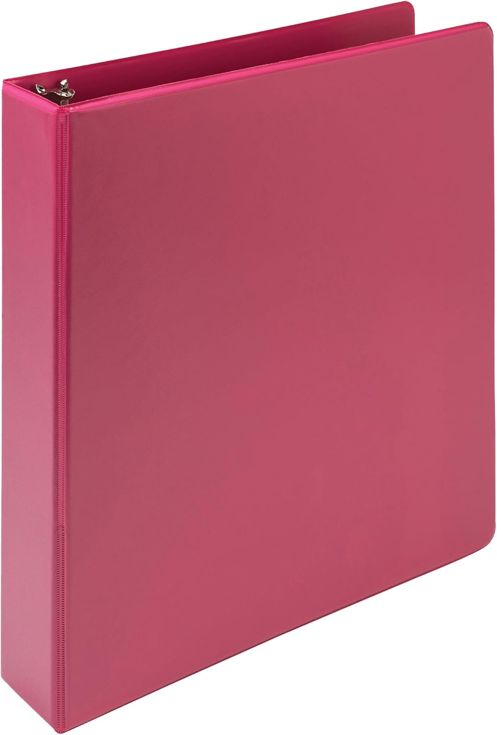 Samsill Plant-Based 1.5 Inch Round Ring View Binder, Bright Pink