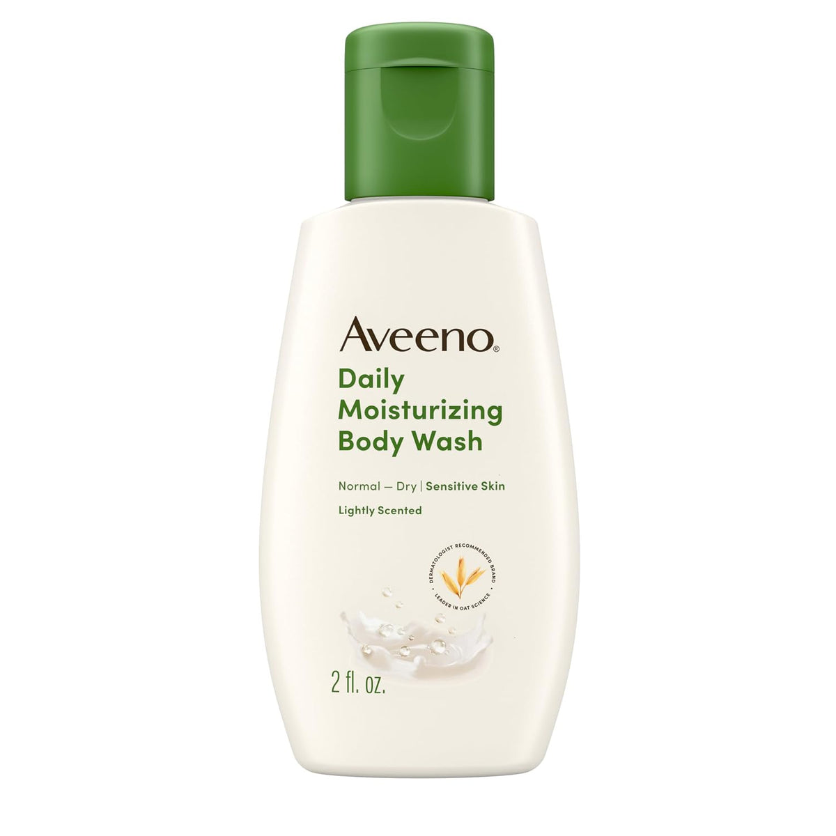Aveeno Daily Moisturizing Body Wash, Lightly Scented, 2 fl oz (60 ml)