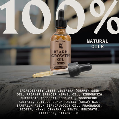 Striking Viking Beard Oil with Biotin, Sandalwood, 2 fl oz (60 ml) - view 6