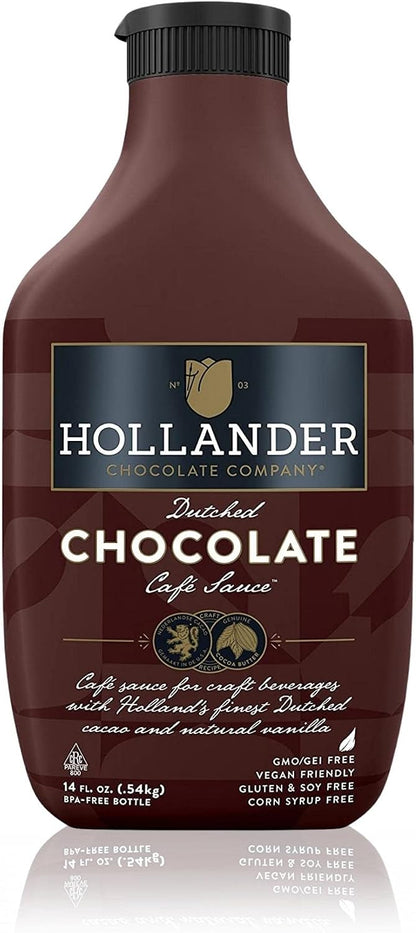 Hollander Chocolate Co. Dutched Chocolate Sauce 443 ml Squeeze Bottle