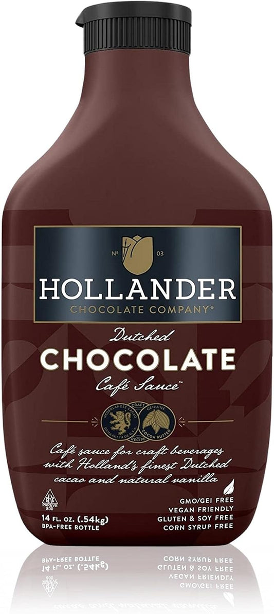 Hollander Chocolate Co. Dutched Chocolate Sauce 443 ml Squeeze Bottle