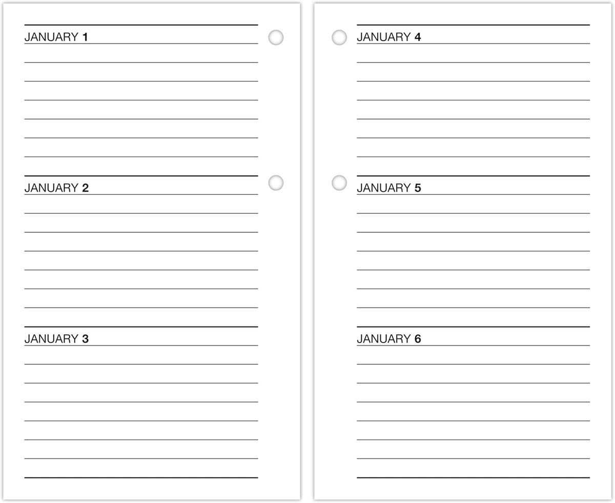 AT-A-GLANCE 2027 Daily Desk Calendar Refill for E1700 Base, 3.5 x 6 Inches - view 4