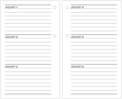 AT-A-GLANCE 2027 Daily Desk Calendar Refill for E1700 Base, 3.5 x 6 Inches - view 4