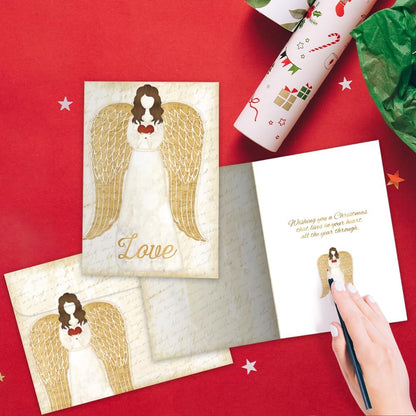 Tree-Free Greetings Christmas Angel Cards, 10 Pack, 5 x 7 Inch - view 2