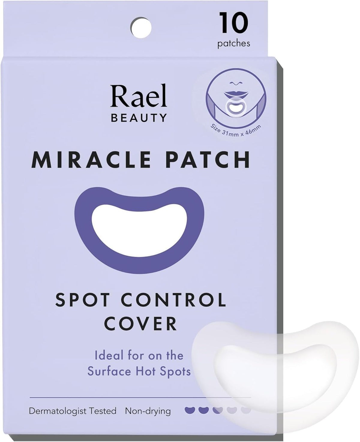 Rael Miracle Pimple Patches, Large Spot Control Cover, 10 Count