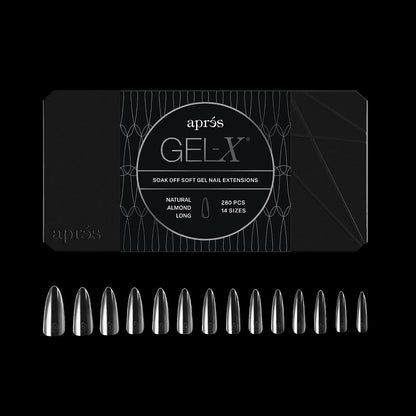 Après Gel-X Natural Almond Long Nail Tips Box, 280 Count