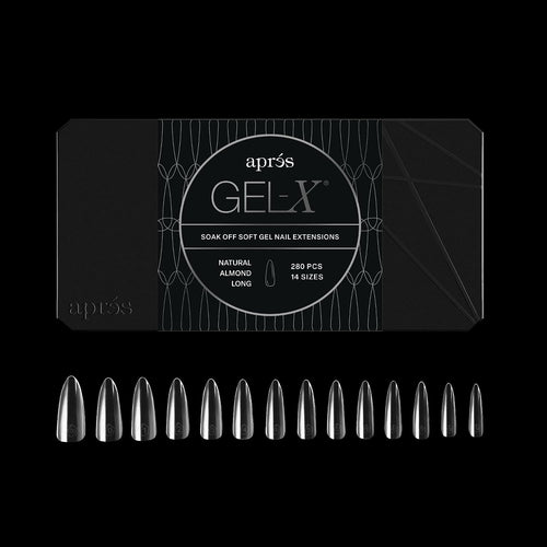 Après Gel-X Natural Almond Long Nail Tips Box, 280 Count