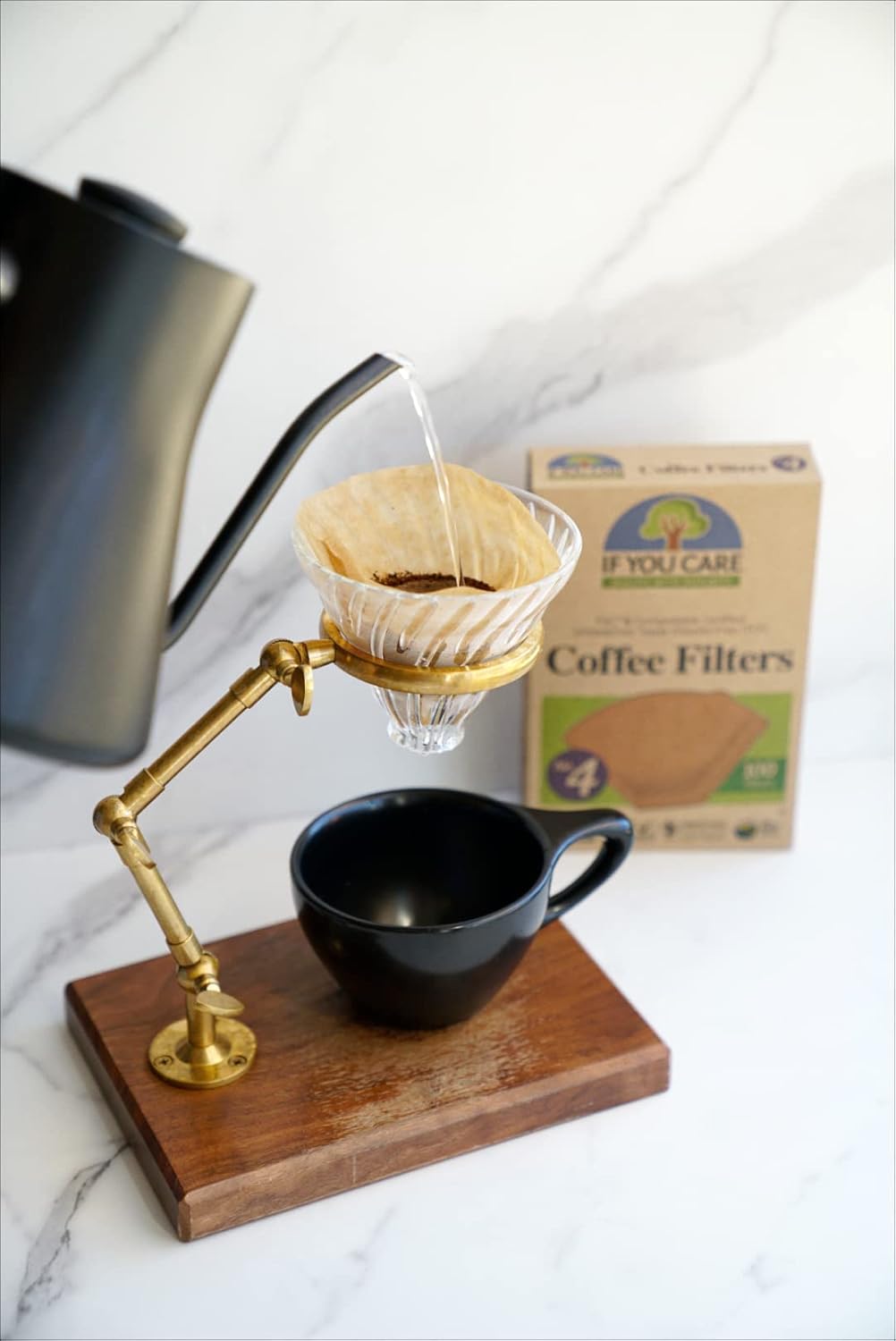 If You Care No. 4 Cone Unbleached Coffee Filters, 100 Count - view 2