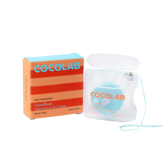 Cocofloss Expanding Woven Dental Floss, Strawberry, 33 Yards (30 m)