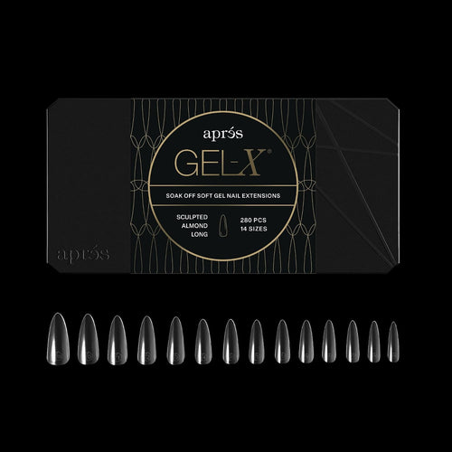 Après Gel-X Sculpted Almond Long Nail Tips Box, 280 Count