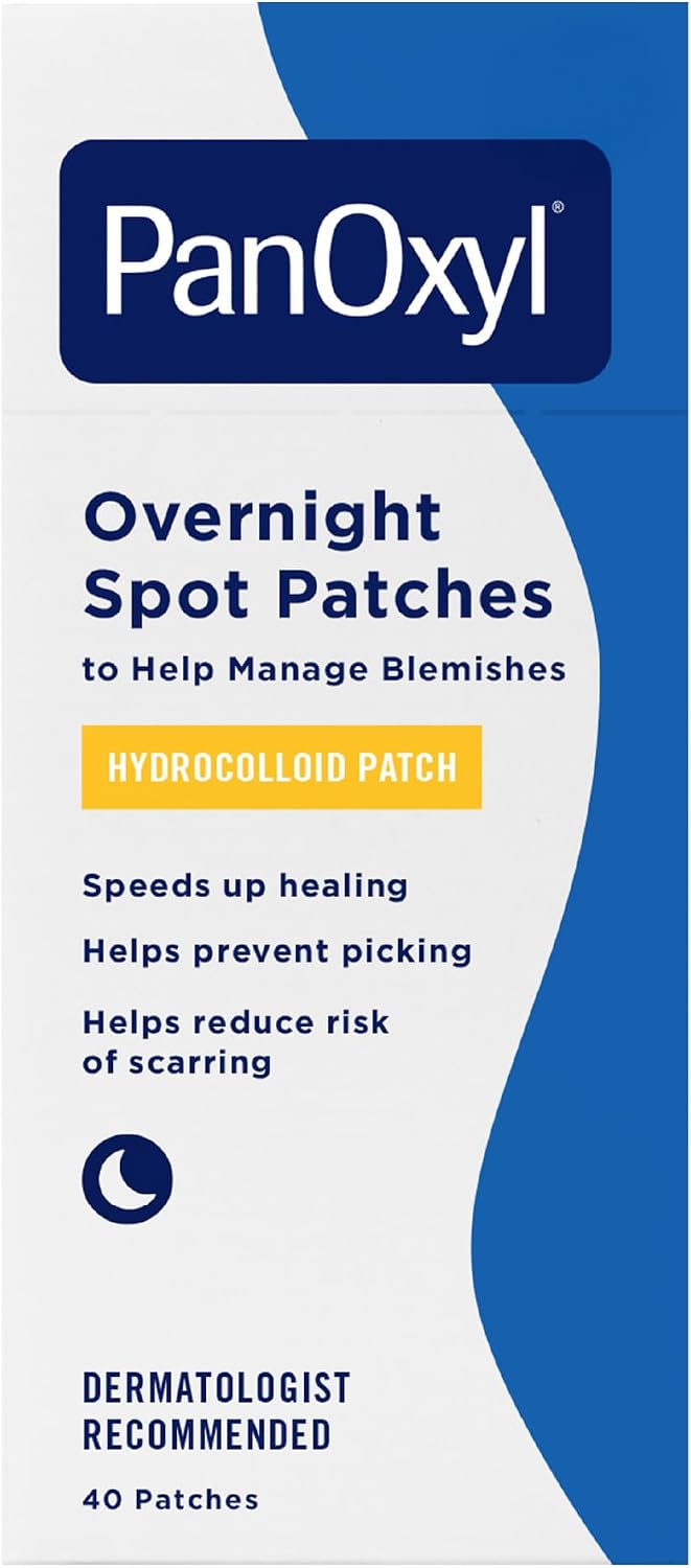 PanOxyl PM Overnight Hydrocolloid Spot Patches, 40 Count