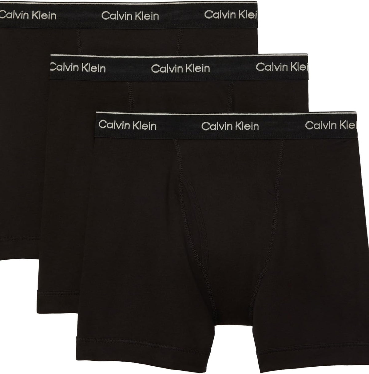 Calvin Klein Men's Cotton Classics Boxer Briefs, 3 Pack, Black, M — product view