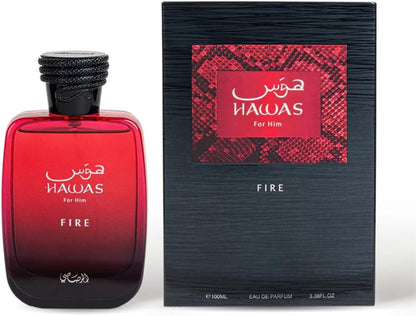 Rasasi Hawas Fire Eau de Parfum for Men, 3.38 oz - view 2