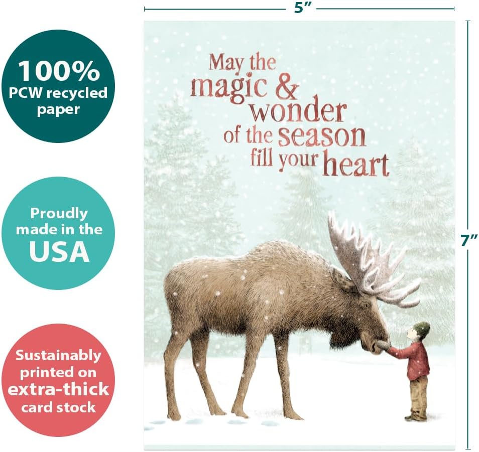 Tree-Free Greetings Holiday Card Assortment, 16 Pack, Dreams & Wishes - view 3