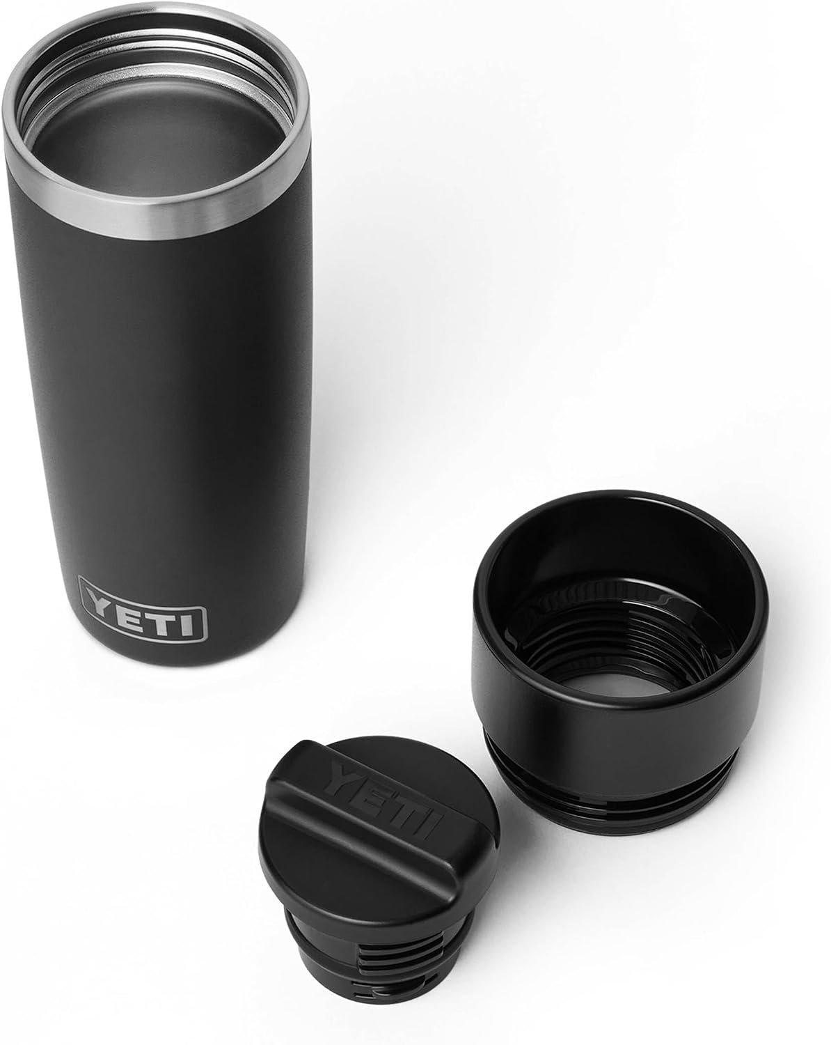 YETI Rambler 16 oz Travel Bottle, Black, Leakproof Commuter Cap - view 4