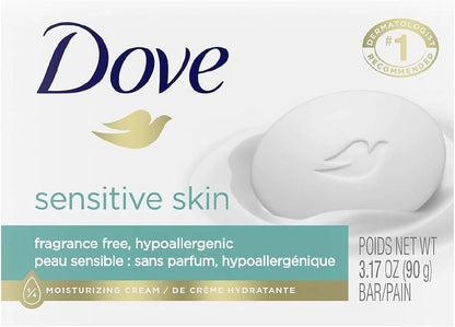 Dove Sensitive Skin Beauty Bar with Moisturising Lotion, 3.15 oz