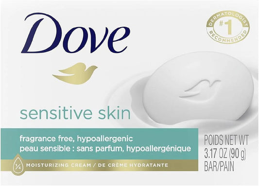 Dove Sensitive Skin Beauty Bar with Moisturising Lotion, 3.15 oz