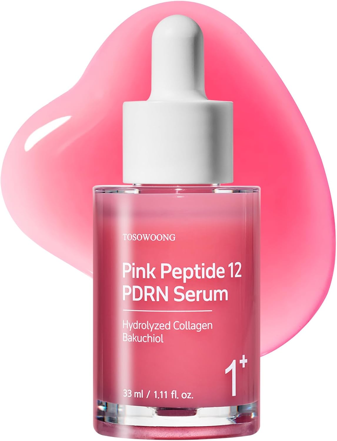 TOSOWOONG Pink Peptide 12 PDRN Serum for Firming and Glow — product view