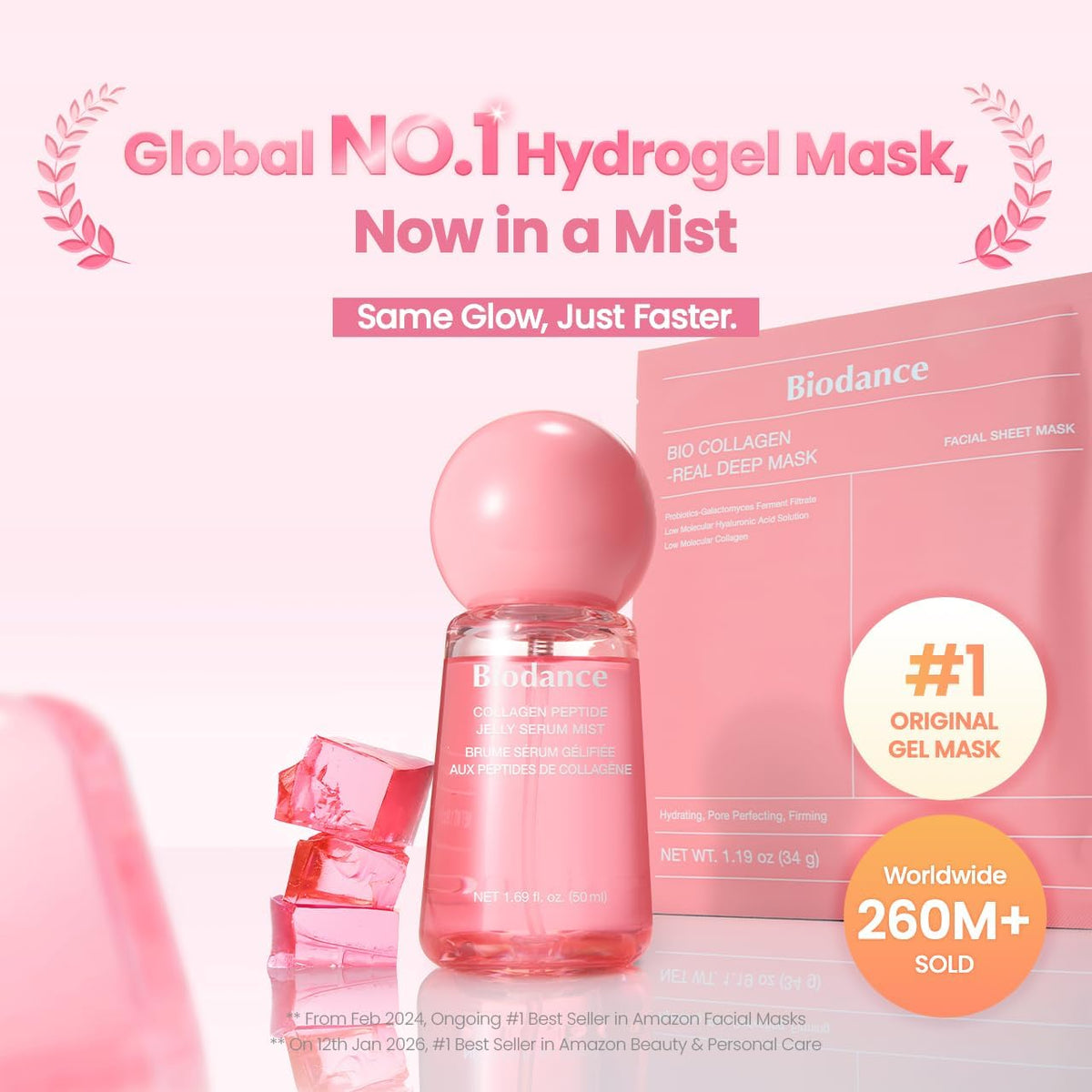 BIODANCE Collagen Peptide Jelly Serum Facial Mist 50 ml - view 2