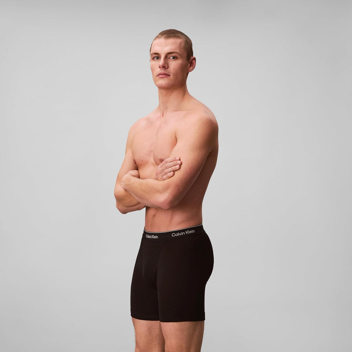 Calvin Klein Men's Cotton Classics Boxer Briefs, 3 Pack, Black, M - view 6
