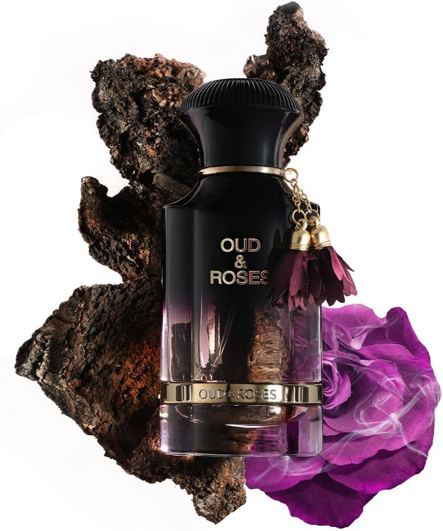 Ahmed Al Maghribi Oud and Roses Extrait de Parfum, Unisex, 2.02 oz — product view