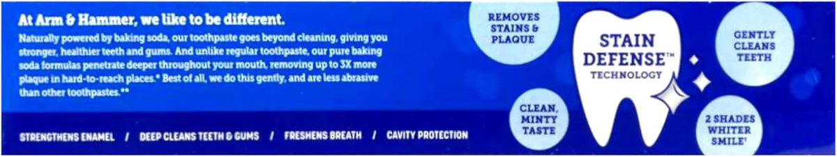 Arm & Hammer Advance White Extreme Whitening Toothpaste 6 oz, Pack of 6 - view 3