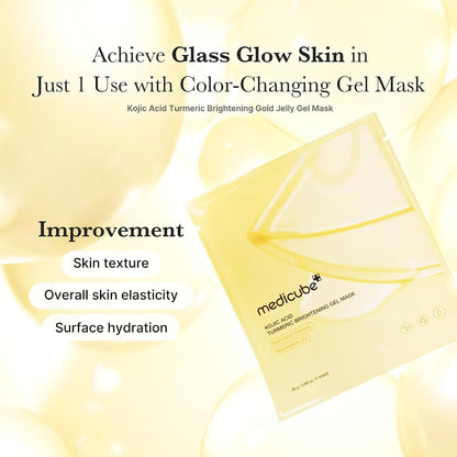 medicube Kojic Acid Turmeric Brightening Jelly Gel Mask 4 Pack - view 5