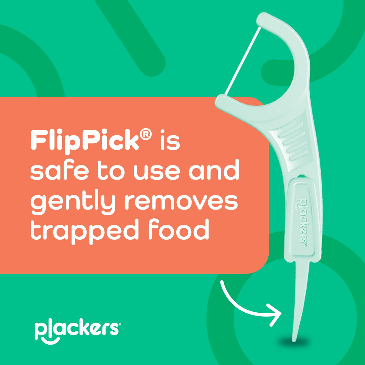 Plackers Micro Mint Floss Picks with Travel Case, 12 Count - view 5