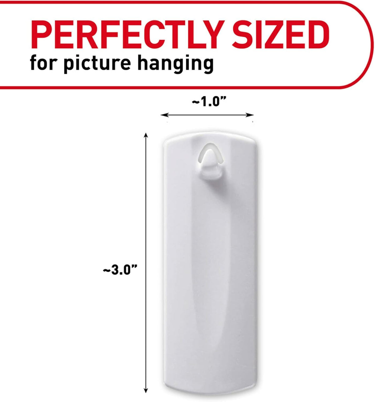 Command Sawtooth Frame Hangers, White, 4 Hangers, 1.8 kg (4 lb) — alternate product view