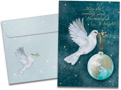 Tree-Free Greetings New Year Cards, Peace and Hope, 12 Pack