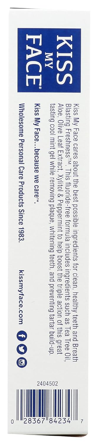 Kiss My Face Triple Action Fluoride-Free Gel Toothpaste Peppermint 4.5 oz - view 5