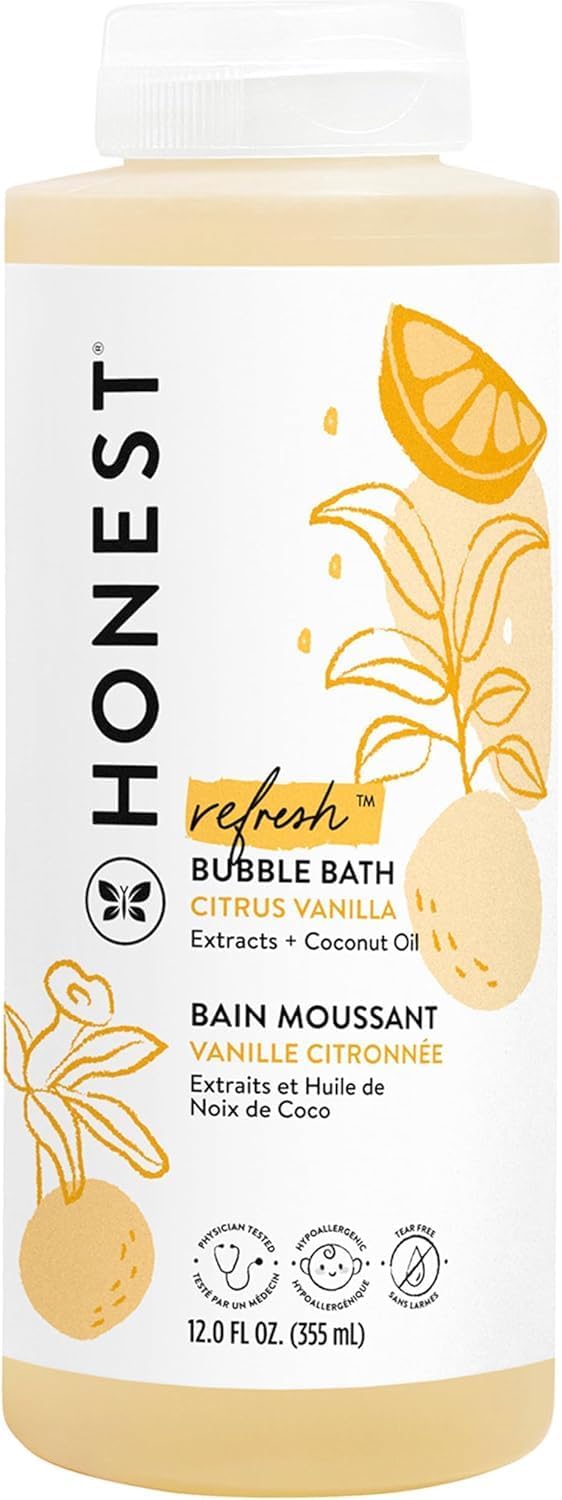 The Honest Company Tear-Free Bubble Bath, Citrus Vanilla, 12 fl oz (360 ml)