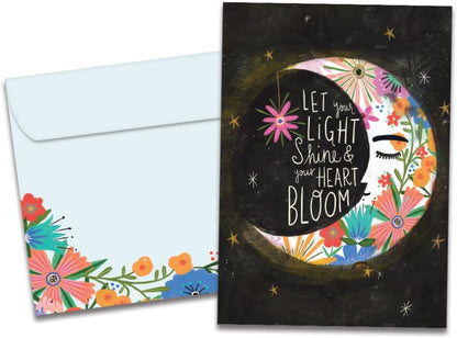 Tree-Free Greetings Birthday Card, Let Light Shine, 5 x 7 Inch