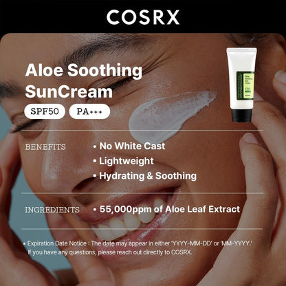 COSRX Aloe Soothing Sun Cream SPF 50+ PA+++ - view 2