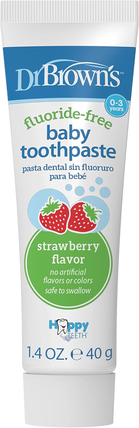 Dr. Brown's Fluoride-Free Baby Toothpaste, Strawberry