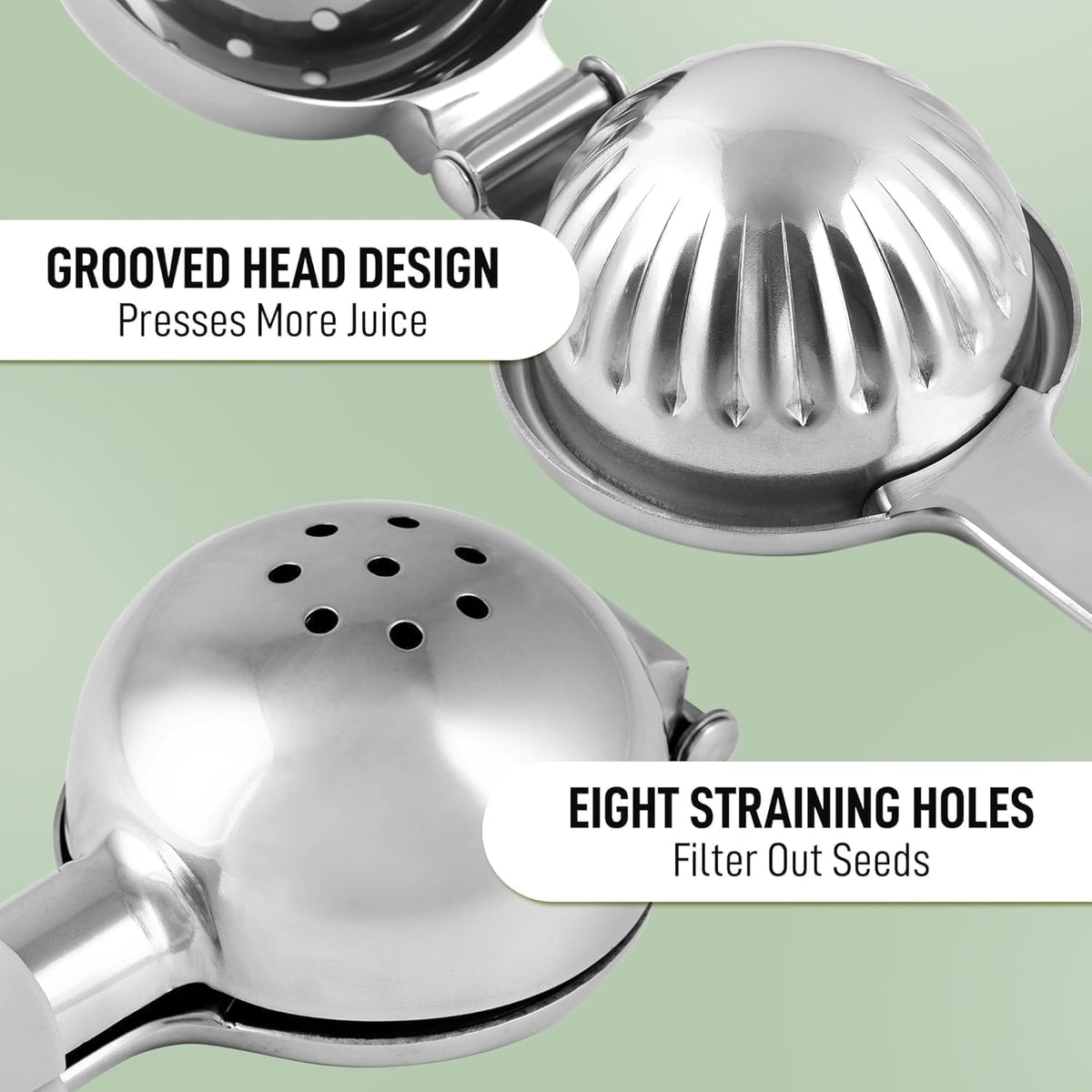 Zulay Kitchen Stainless Steel Lemon Squeezer, Heavy Duty - view 6