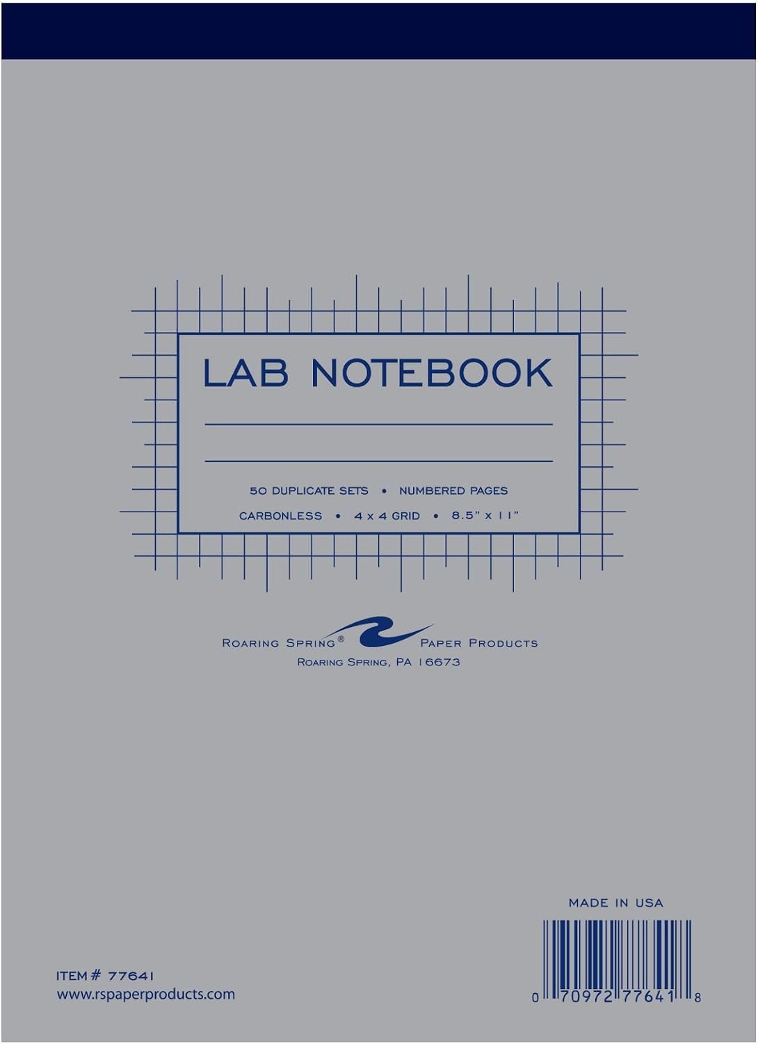 Roaring Spring Top Bound Science Lab Notebook, Graph Ruled, 50 Sets
