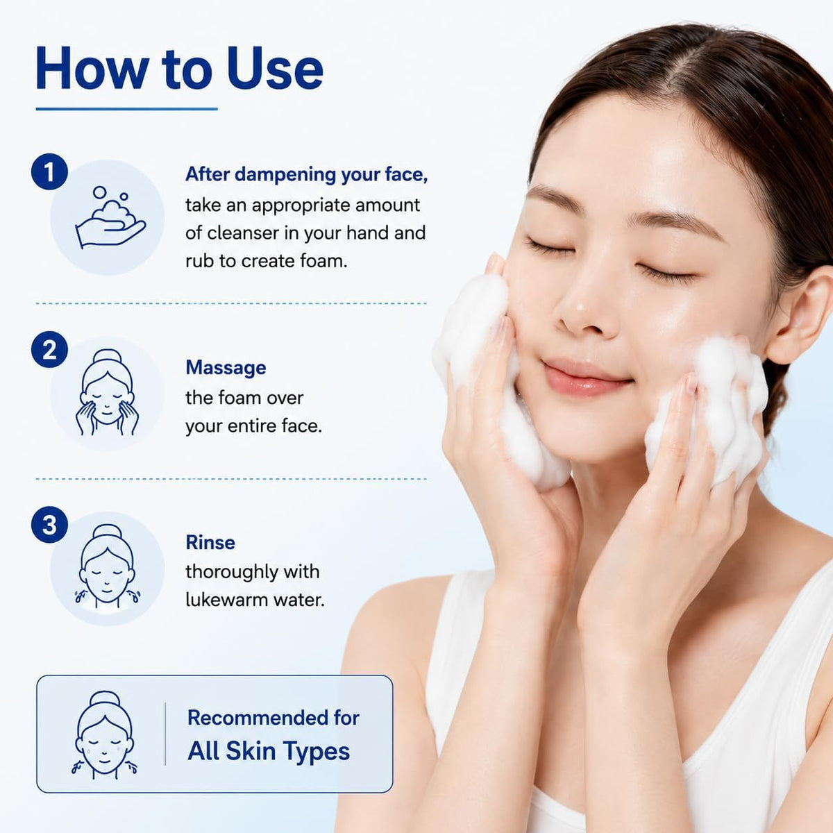 Missha Super Aqua Ultra Hyalron Cleansing Foam 150 ml - view 4