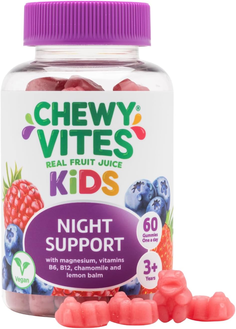 Chewy Vites Kids Night Support Gummies with Magnesium, 60 Count
