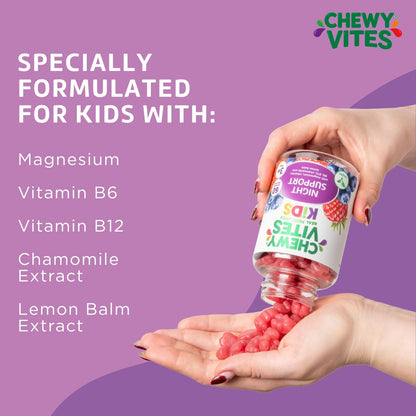 Chewy Vites Kids Night Support Gummies with Magnesium, 60 Count - view 5