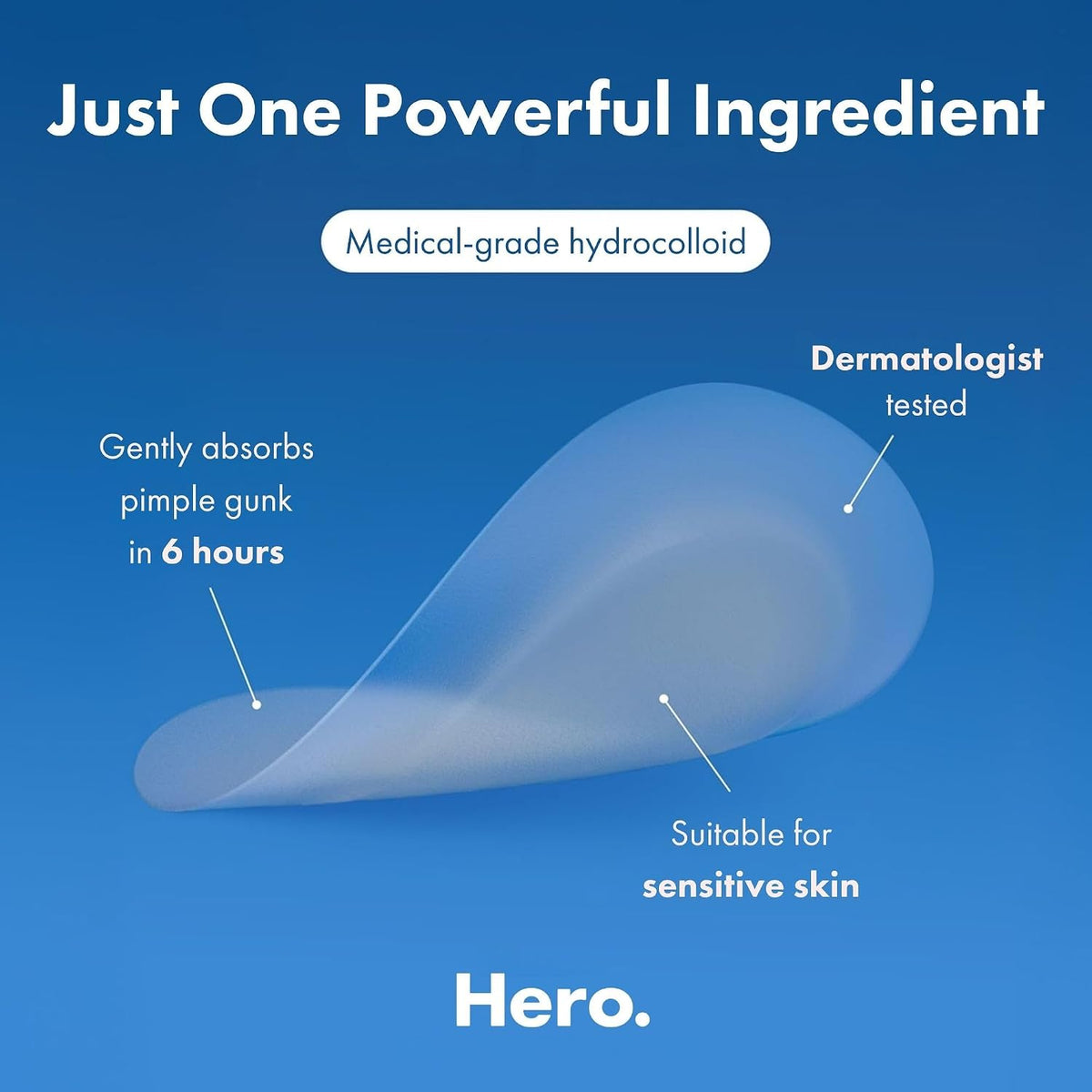 Hero Mighty Patch Invisible+ Daytime Hydrocolloid Patches, 39 Count - view 4