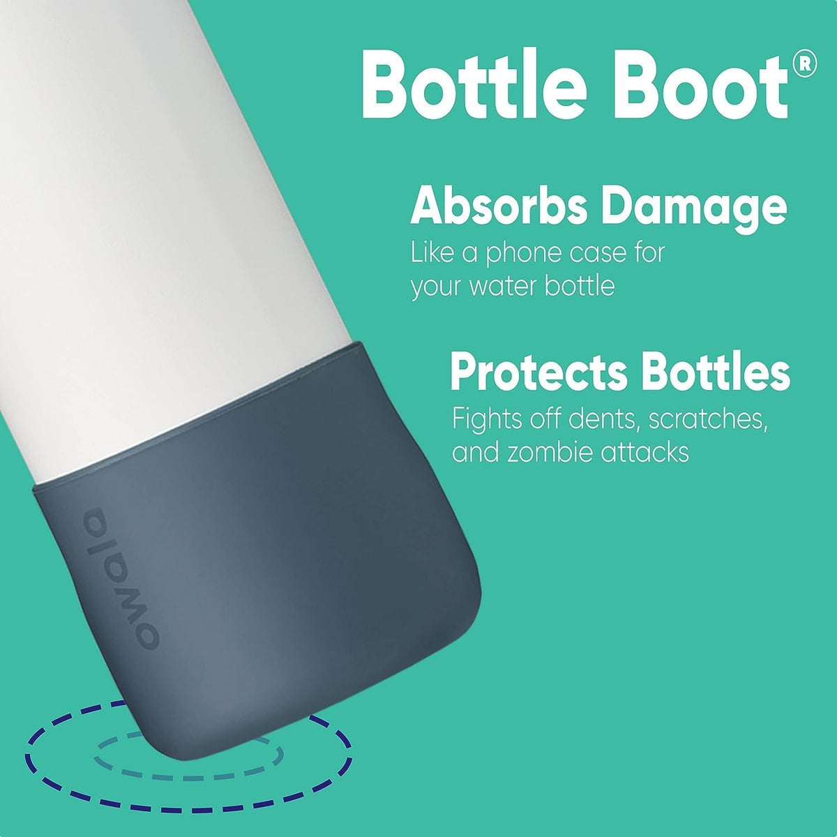 Owala Silicone Boot for 40 oz Stainless Steel Bottles, Grey - view 2
