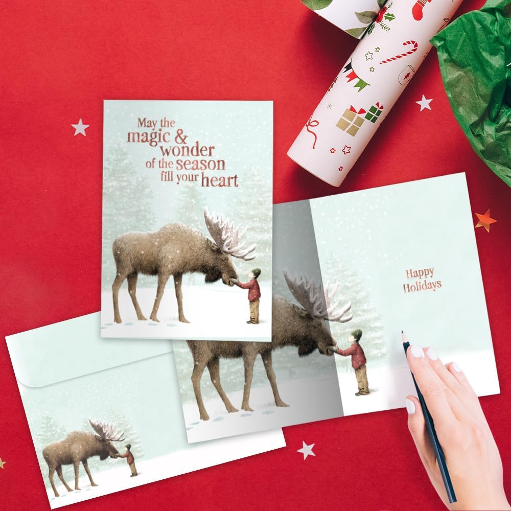 Tree-Free Greetings Holiday Card Assortment, 16 Pack, Dreams & Wishes - view 2
