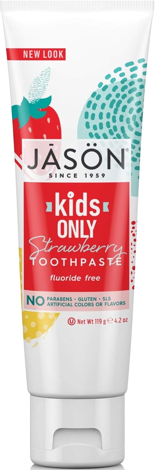 Jason Kids Only Natural Toothpaste, Strawberry, 4.2 oz (119 g) - view 2