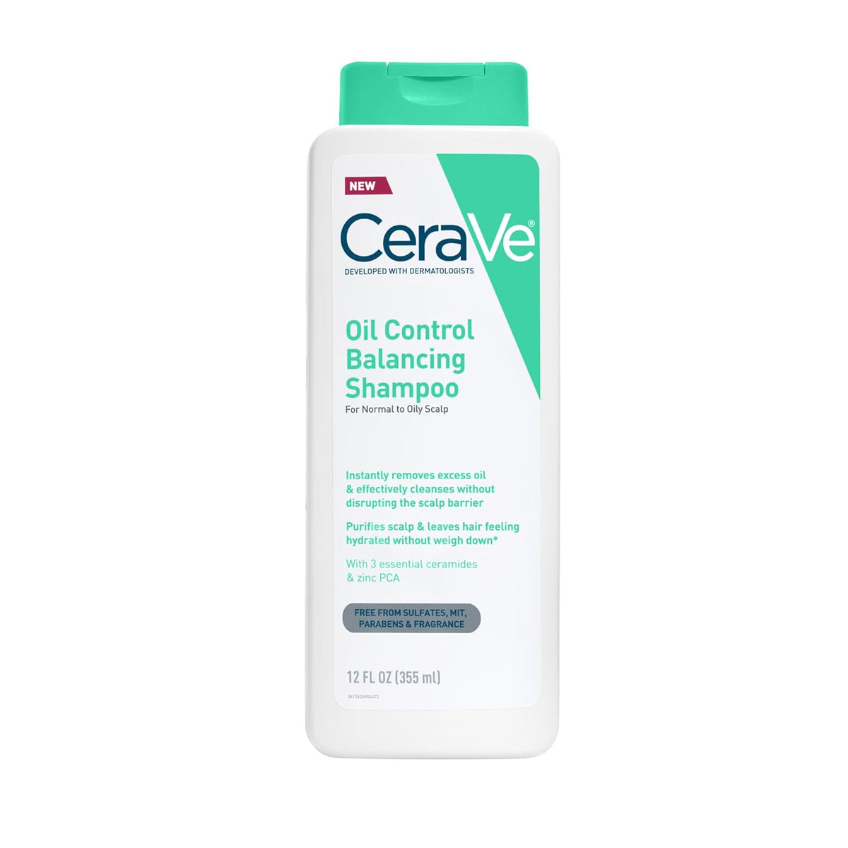 CeraVe Oil Control Balancing Shampoo with Hyaluronic Acid 340 g (12 oz) — product view