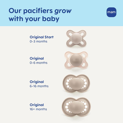 MAM Original Start Newborn Dummies 0-3 Months, Skin Soft Silicone, Pack of 2 - view 6